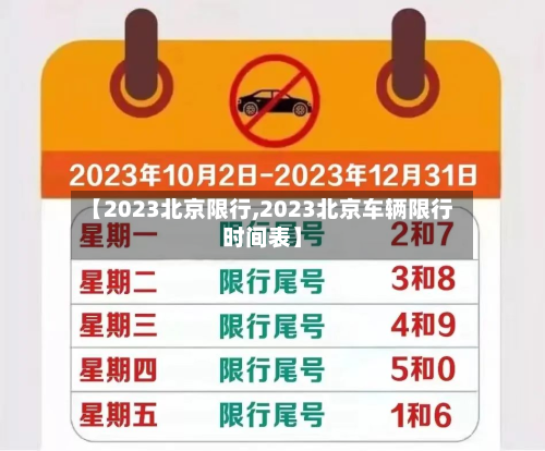 【2023北京限行,2023北京车辆限行时间表】