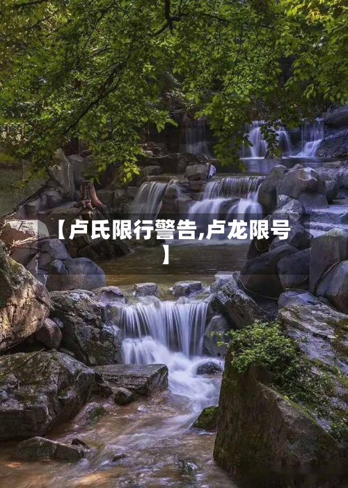 【卢氏限行警告,卢龙限号】-第2张图片