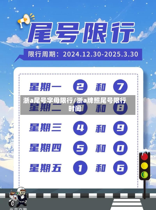 浙a尾号字母限行/浙a牌照尾号限行时间-第2张图片