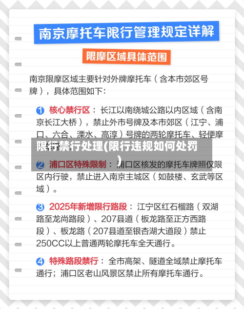 限行禁行处理(限行违规如何处罚)