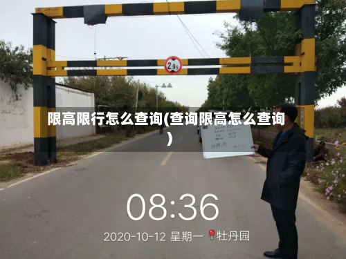 限高限行怎么查询(查询限高怎么查询)-第2张图片
