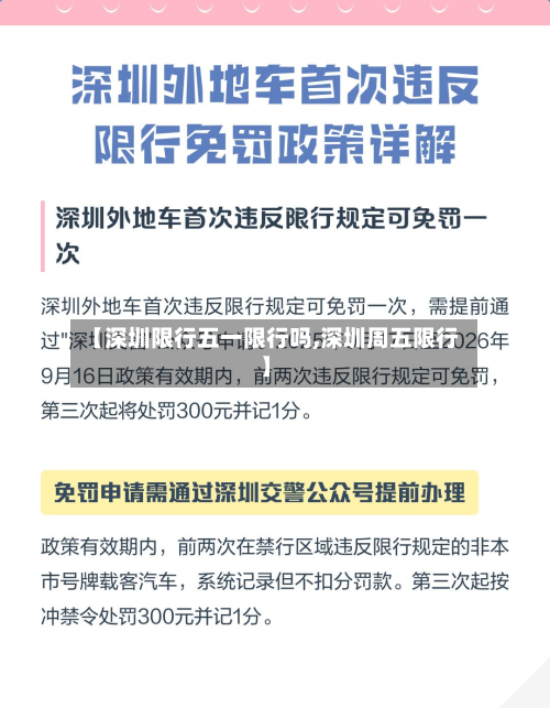 【深圳限行五一限行吗,深圳周五限行】-第3张图片