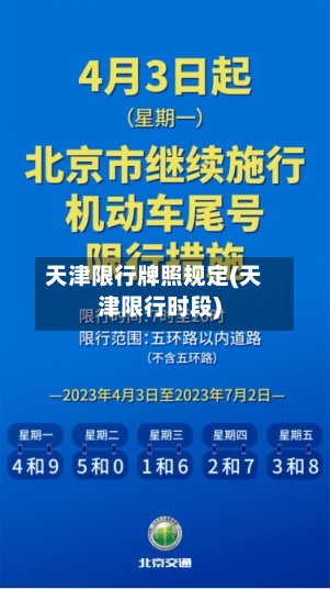 天津限行牌照规定(天津限行时段)