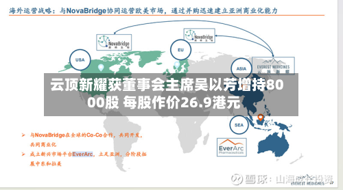 云顶新耀获董事会主席吴以芳增持8000股 每股作价26.9港元-第1张图片