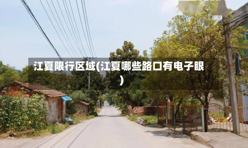 江夏限行区域(江夏哪些路口有电子眼)