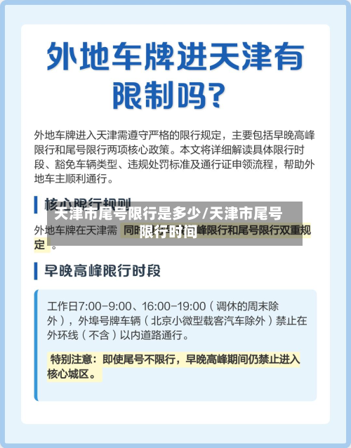 天津市尾号限行是多少/天津市尾号限行时间-第2张图片
