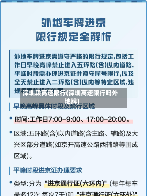 深圳段高速限行(深圳高速限行吗外地牌)-第2张图片