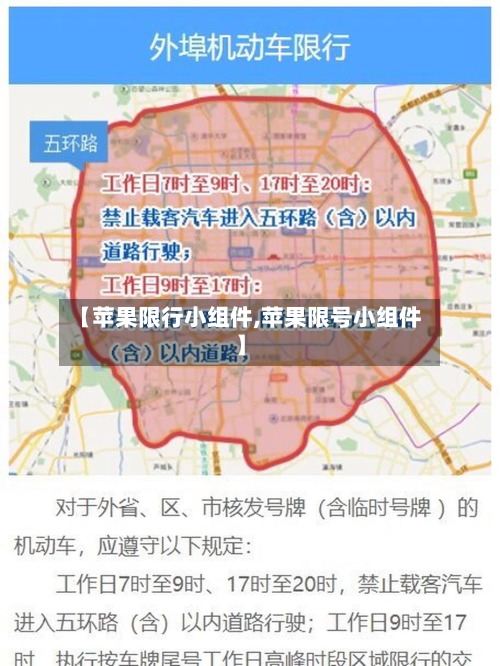 【苹果限行小组件,苹果限号小组件】-第3张图片