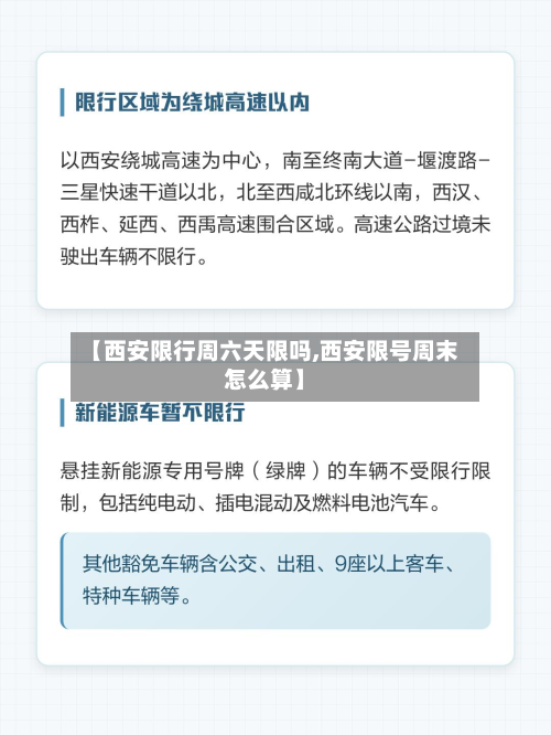 【西安限行周六天限吗,西安限号周末怎么算】