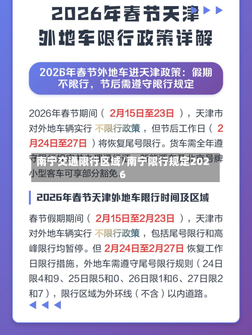 南宁交通限行区域/南宁限行规定2026