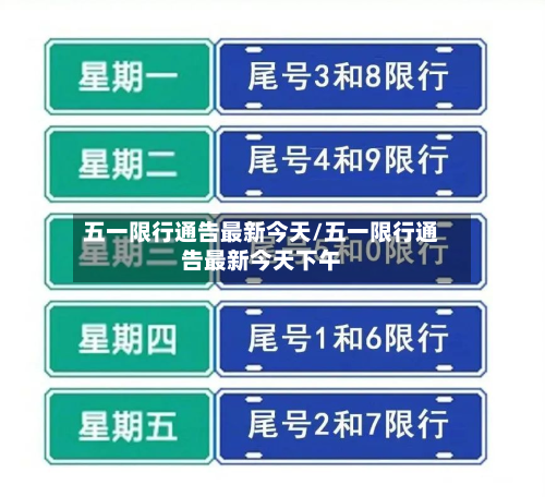 五一限行通告最新今天/五一限行通告最新今天下午-第3张图片